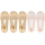 5 Pairs Socks Women's Lace Invisible Short No-Show Ankle Foot Summer Cotton Transparent White Low Cut Boat Sock