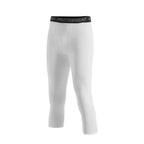 Sports Cropped Pants Running Gym Compression Elastic Waist Polyester Tight Slim All Season Men Capri Leggings