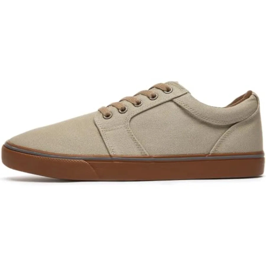BENPAO Mens Casual Shoes Fashion Sneakers for Men Low Top Lace Up Canvas Shoes