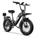 1000W Peak 20" Fat Tire Step-Thru Electric Bike 7-Speed City Commuter Ebike, 48V 20AH Removable Battery for Adults Cybervelo EK12