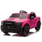 24V 160W Kids Ride on Electric Truck with Parent Remote Control Suspension LED Lights Bluetooth Music Storage for Kids Pink