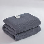 Solid Cotton Blanket for Bed Waffle Plaid Bedspread for Single Queen King Bed Sofa Blankets Throw Sofa Cover Sheet Summer Quilt