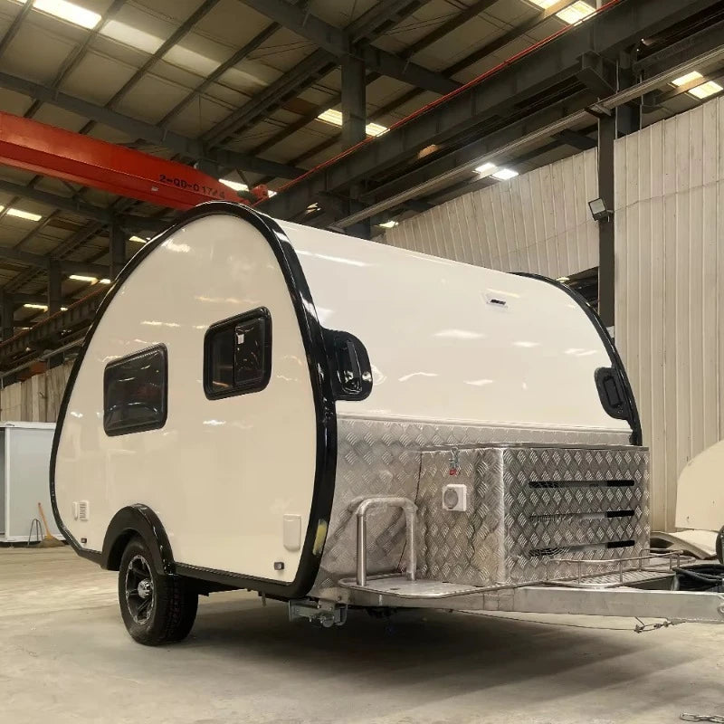 Customized Camper RV Luxury Modern Tiny Galvanised Teardrop Trailer Travel Solar Bathroom Lightweight 4x4 Slide Out Kit for Sale