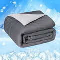 HOMFINE Cooling Comforter Japanese Double-Sided Cold Tech Fabric Cooling Blanket for Night Sweats Hot Sleepers, Q-Max 0.45 Soft