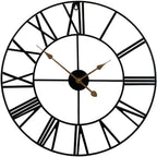 Decorative Large Metal Wall Clock for Living Room - Modern Farmhouse Wall Décor