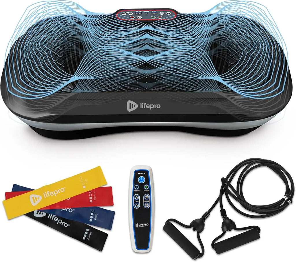 Home Fitness Vibration Plate Exercise Machine for Lymphatic Drainage Full-Body Workout