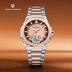2026 New PAGANI DESIGN Men's Watches Rose Gold Luxury Automatic Watch For Men Tourbillon Mechanical Watch AR Sapphire Clock Gift