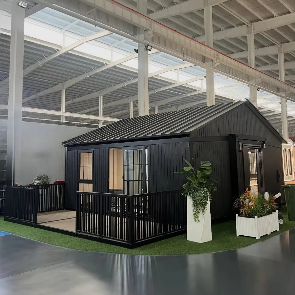 Heavy Duty Steel Frame Yugong Foldable Expandable Container House Portable Prefab Strong Home for Hurricane Zone Earthquake Area