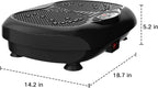 Home Exercise Vibration Plate, Steel Material, Gray Color, for Lymphatic Drainage & Weight Loss, with Resistance Bands & Remote