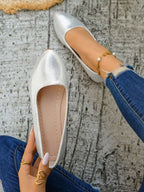 Womens Elegant Bow Flat Loafers, Spring Autumn Comfortable Casual Office Shoes