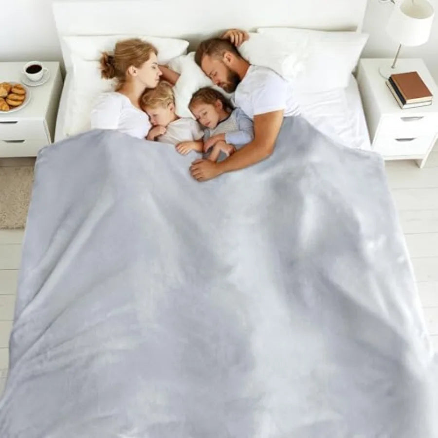 Oversized Blanket 120x120 Inch Giant Huge Companion for Bed Sofa Travel and Camping Extra Large Big Soft Blanket Fits The Whole