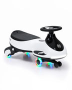 12V 2-in-1 Kids Electric Wiggle Car Ride On – Pedal & Swing, 360° Steering, Flashing Wheels, Music, Anti-Rollover, Rechargeable Battery, High Weight Capacity – Indoor Outdoor