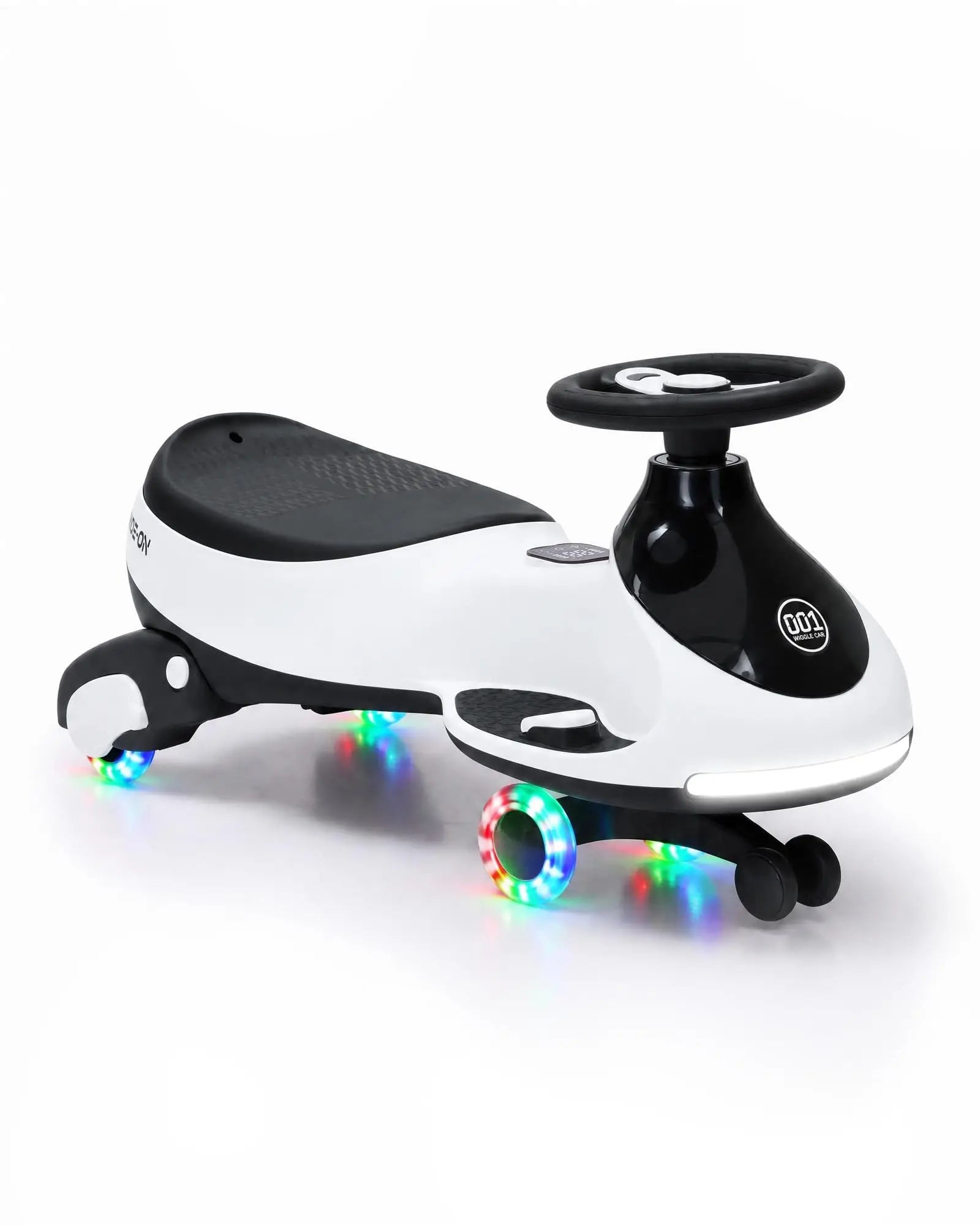 12V 2-in-1 Kids Electric Wiggle Car Ride On – Pedal & Swing, 360° Steering, Flashing Wheels, Music, Anti-Rollover, Rechargeable Battery, High Weight Capacity – Indoor Outdoor