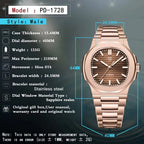 2026 New PAGANI DESIGN Rose Gold Retro Men's Watches Luxury Mechanical Wristwatch Automatic Watch For Men AR Sapphire Waterproof Luminous
