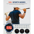 1.43" AMOLED Screen Smart Watch for Men with 24/7 Health Monitor, Fitness Tracker & 400mAh Battery