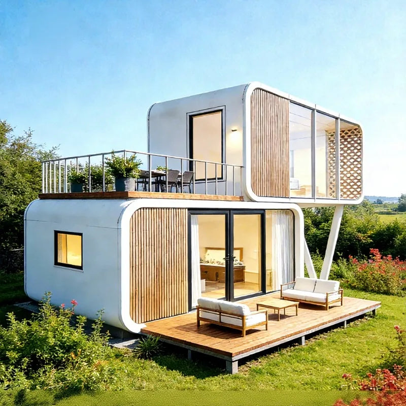 Mobile Expandable Container House 20ft Foldable Prefab Tiny Home Portable Modular Office Quick Assembly