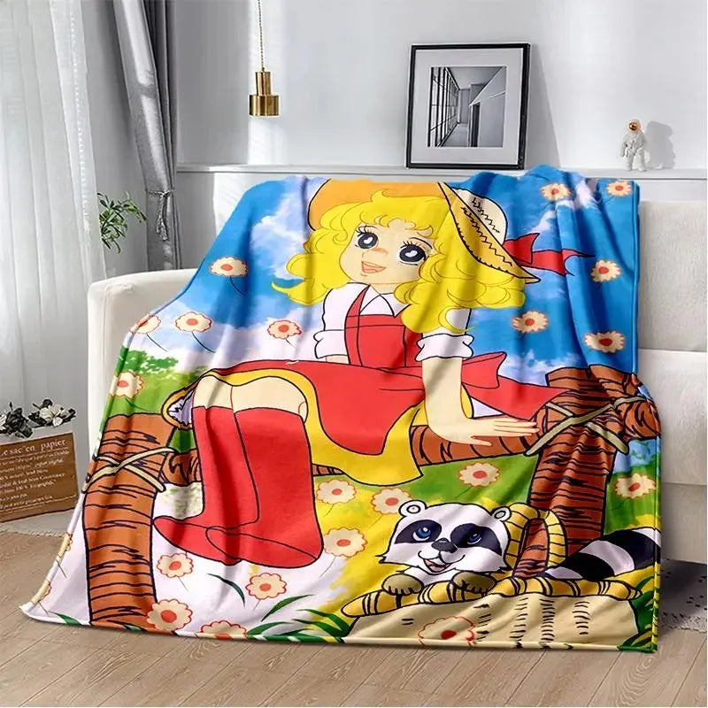 2026 New Style Candy Candy Girl Cartoon Anime Soft Plush Blanket,Flannel Throw Blanket Polyester Blanket
