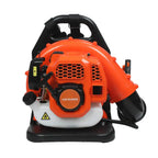 52CC Petrol Backpack Leaf Blower, 2-Stroke 550CFM Dust Blower, Cleaning Lawn Care Yard Work Landscaping Snow Removal Leaf Blower