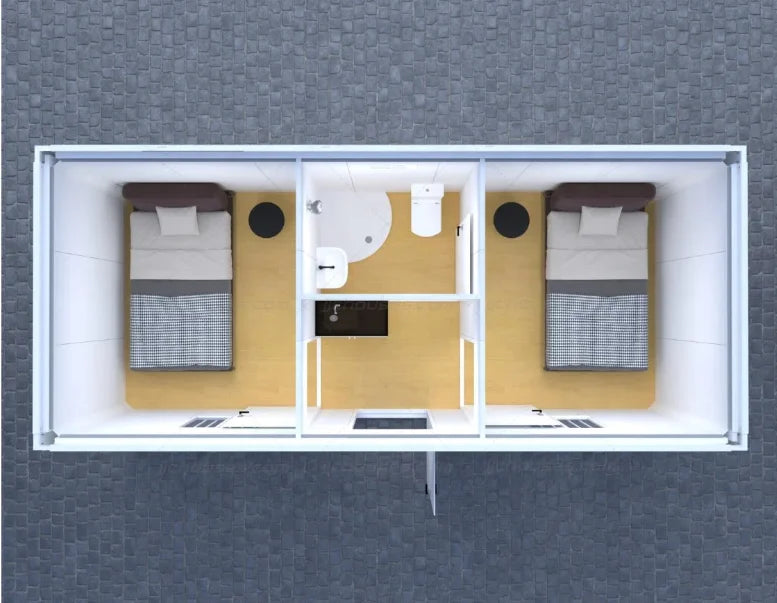 20ft Detachable Container House Prefabricated Portable Office Pod Modular Tiny Cabin  Home