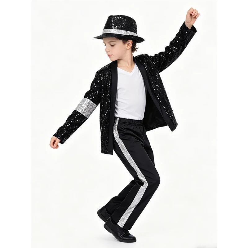 Halloween performance costume tap dance MJ dance performance costume Mike cosplay set imitates Easter party dress up new