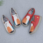 Women Painted Loafers Anti Slip Floral Art Sneakers Breathable Fashion Travel Shoes Casual Walking Shoes for Outdoor Travel