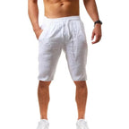 Casual Shorts Summer Men Loose Five Inch Short Pants Cotton Linen Thin Breathable Soft Beach Daily Outdoor Sports Bottoms