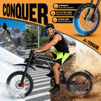 Electric Bike GT73 Off-Road Ebike 70Kmh 3000W Brushless Motor 58V30AH Lithium Battery New In Ebike Adult Electric Motorcycle
