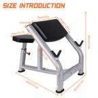 Weight Training Equipment Adjustable Bench Seat Seated Barbell and Dumbbell Biceps Station for Home Gym Strength Training