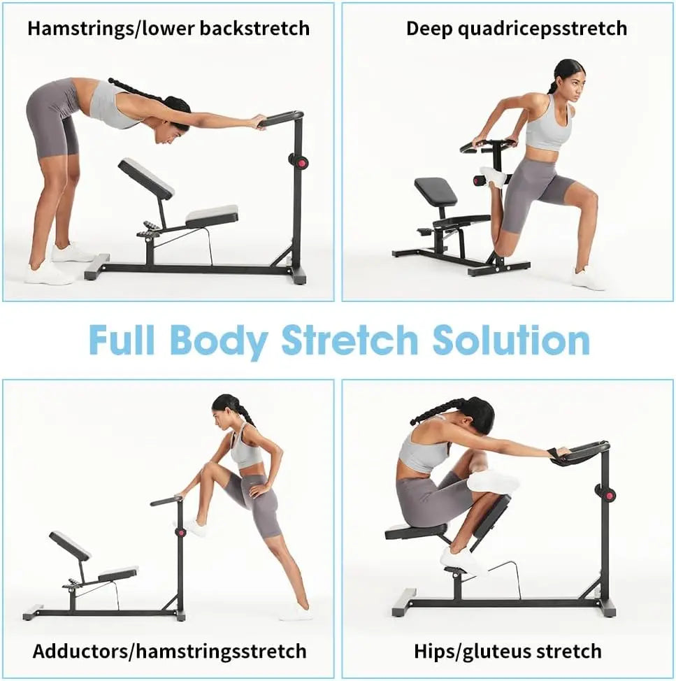 Home Gym Full Body Stretch Machine, PVC and Metal, Blue, Lumbar and Leg Stretch, Posture Correction