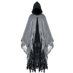 Halloween Grim Reaper Costume Medieval Renaissance Hooded Cloak Wizard Robe for Adult Halloween Cosplay