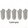 5 Pairs Women's Summer No-Show Socks - Breathable Cotton Low-Cut Socks, 3 Solid Colors for Effortless Outfits & Cool Comfort