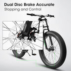 Fat Tire Mountain Bike 26 Inch, 21 Speed Dual Full Suspension, 4.0" Wide Non-Slip Big Fat Tire, Men Women Bicycles